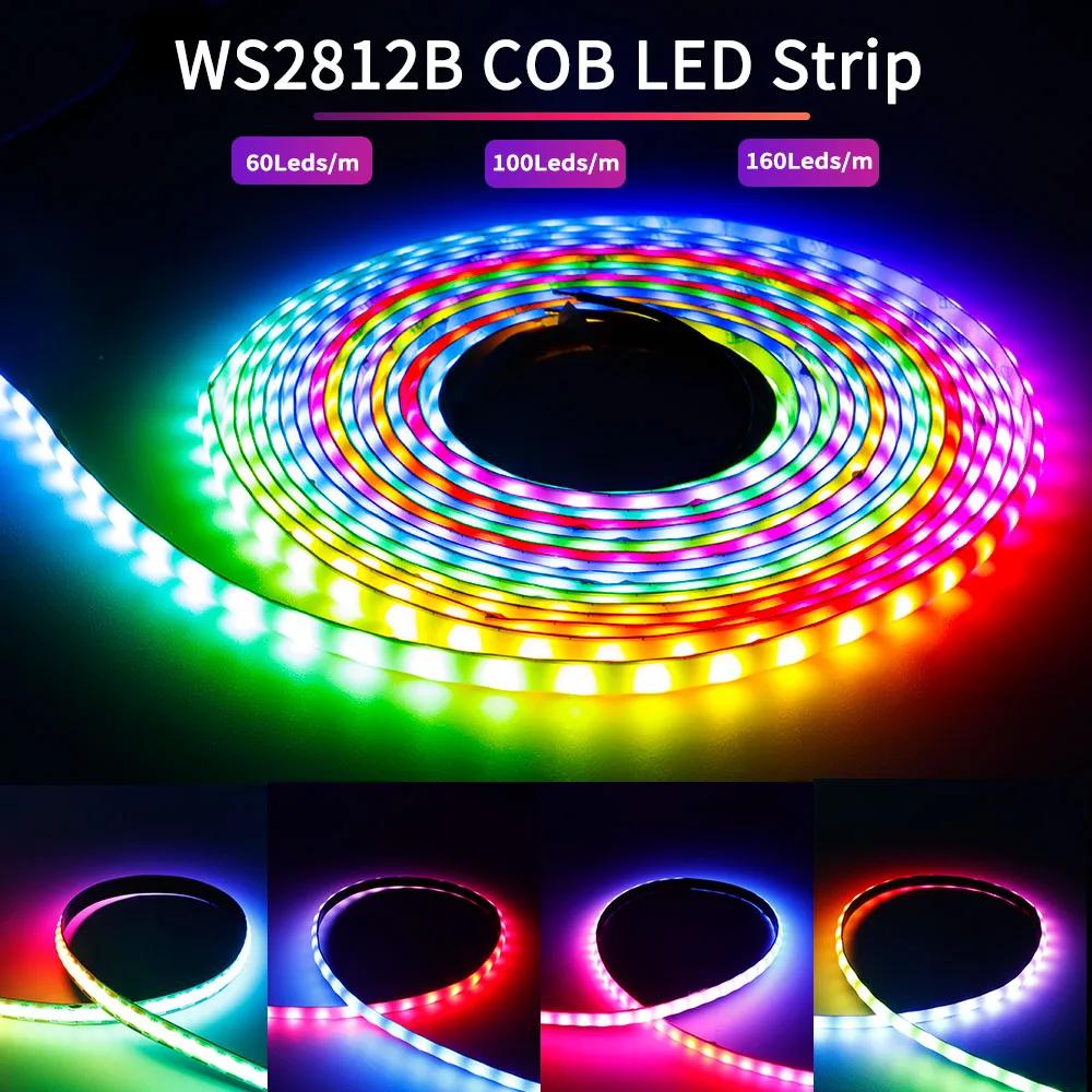 е  ּ   RGBIC COB LED Ʈ, Ʈ 帲 ÷ COB LED , DC5V, WS2812B, WS2812, 60, 100, 160LED/m